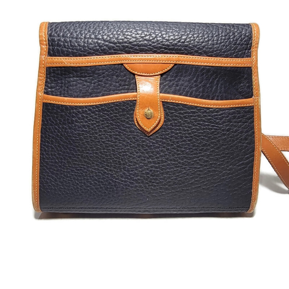 Vintage 1980's Navy Blue Dooney & Bourke Essex Shoulder Bag Crossbody - Picture 4 of 15